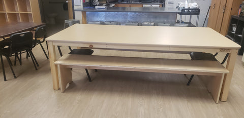 Large Classroom Table and benches