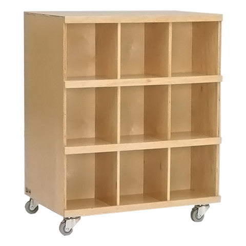 Defoe Mobile Double-sided Cubby Storage units