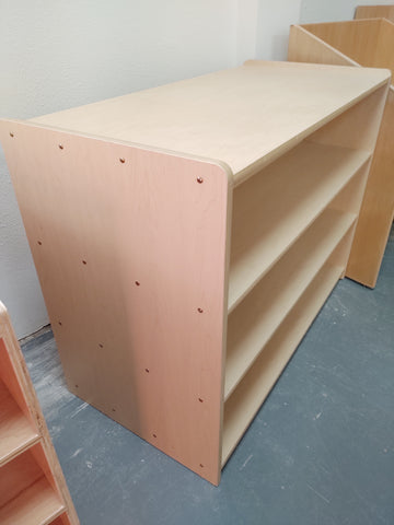 3-shelf double sided melamine storage unit