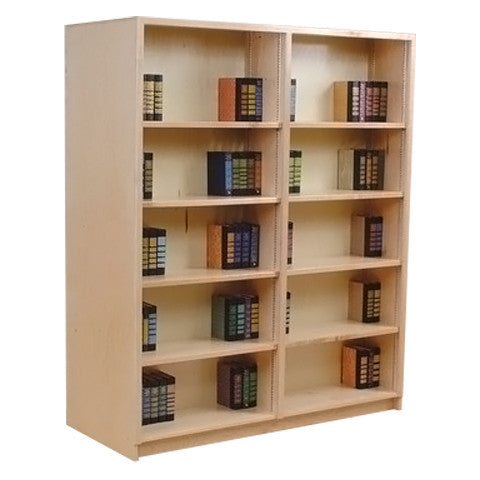 Double-Sided Library Bookcase