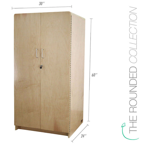 Rounded Teachers Cabinet